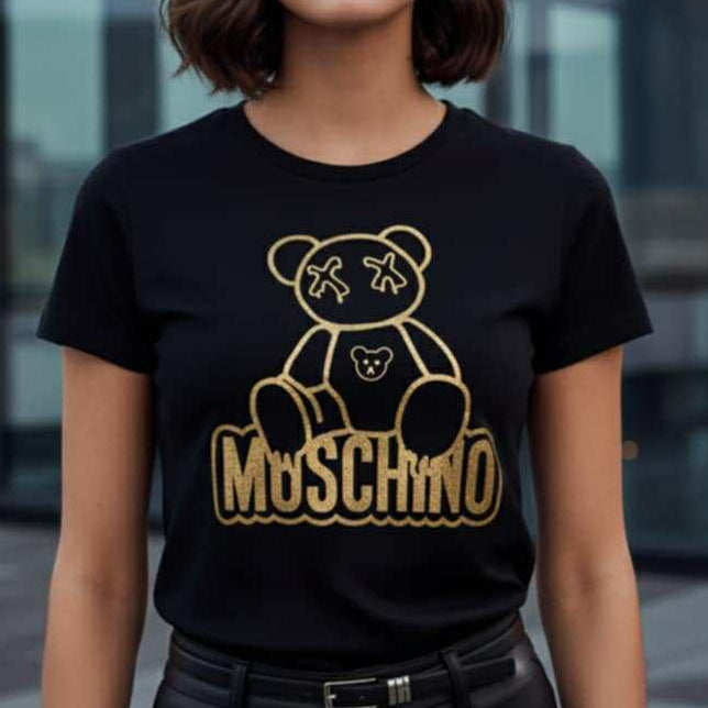 Тениска със златен принт MS05