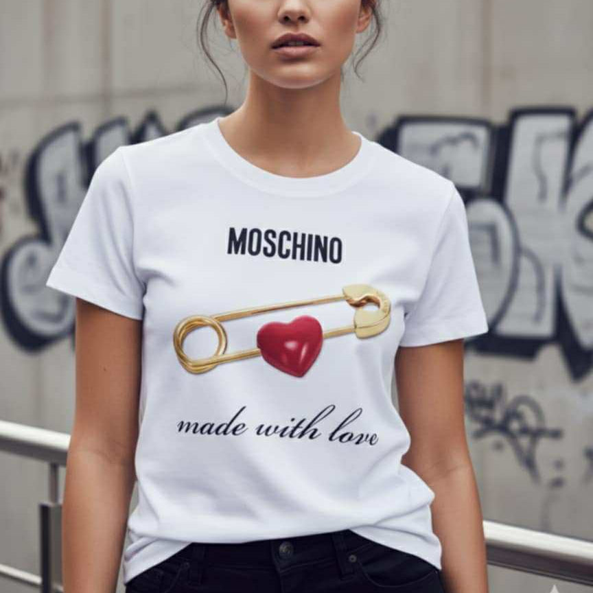 Тениска с принт MS07 - FashionVibe