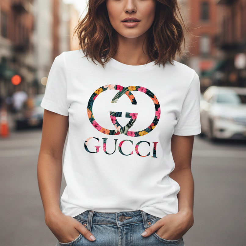 Тениска с принт - GG07