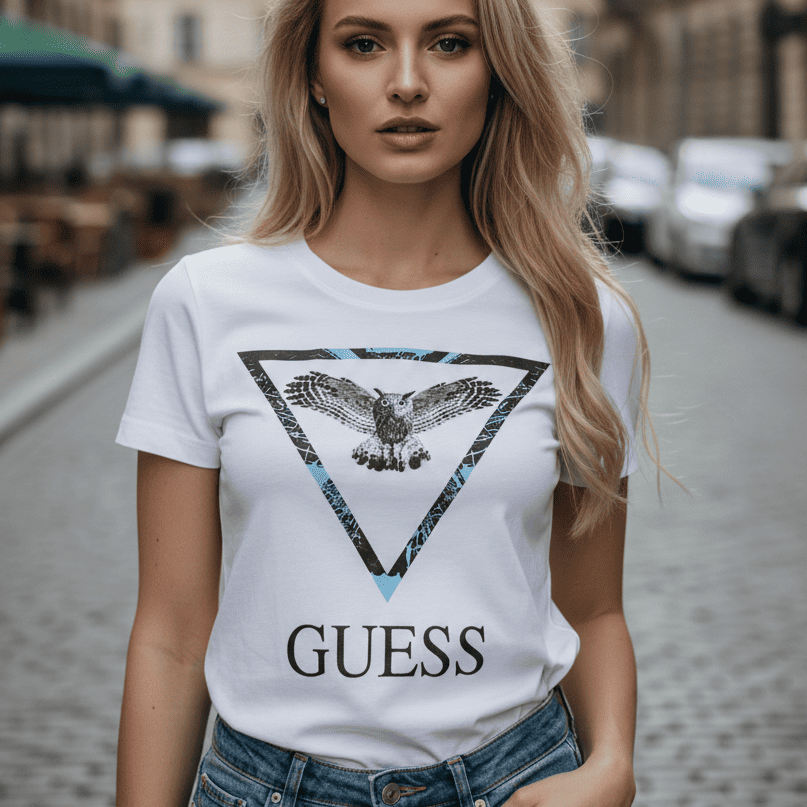 Тениска с принт GS2087 - FashionVibe