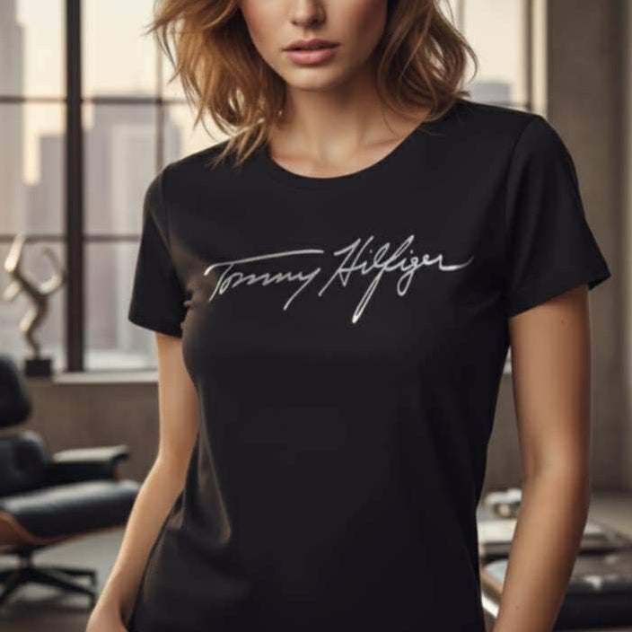 Тениска с велурен принт TH20