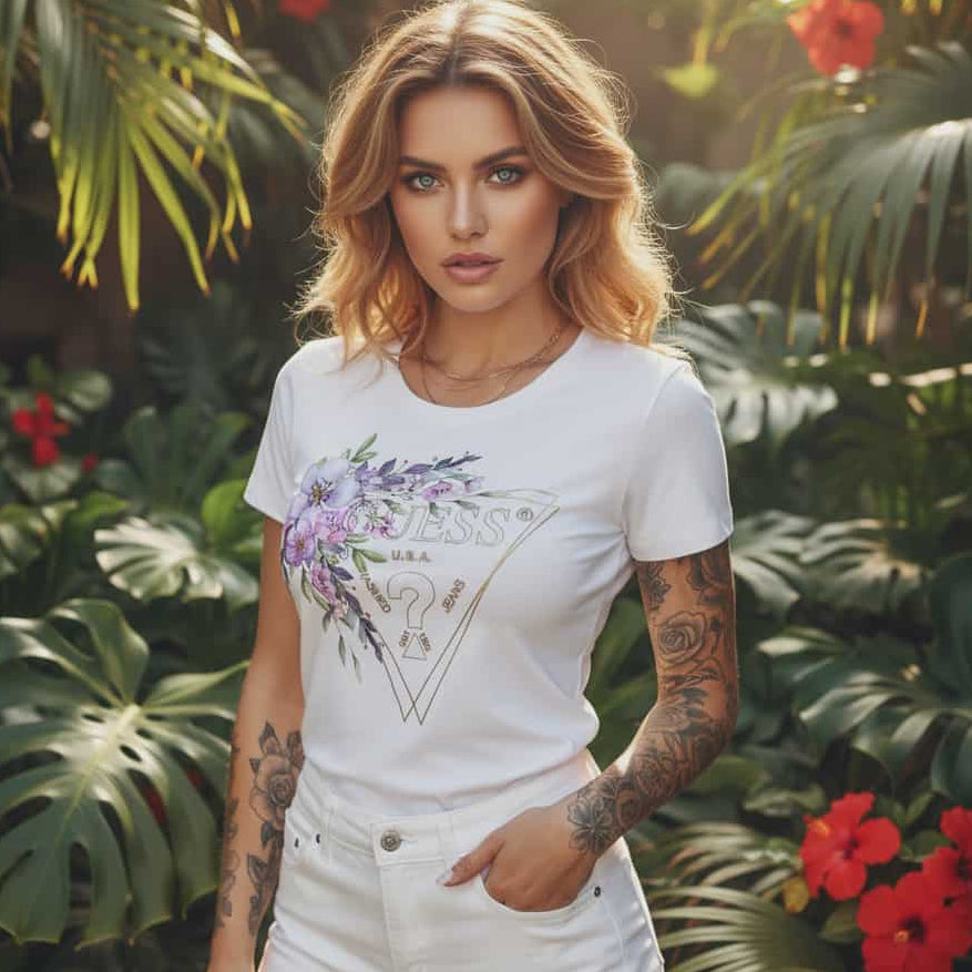 Тениска с Принт GS2007 - FashionVibe