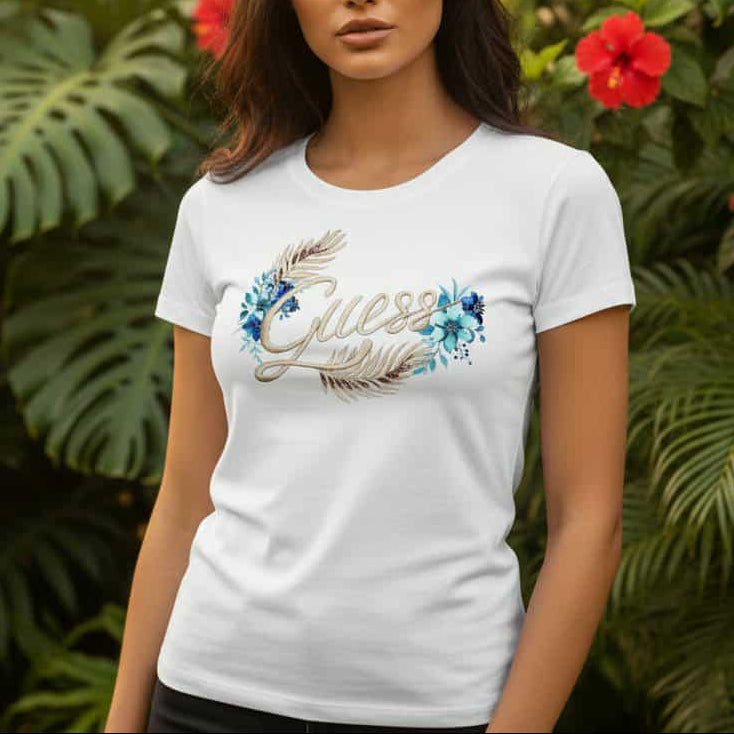 Тениска с принт GS2058 - FashionVibe