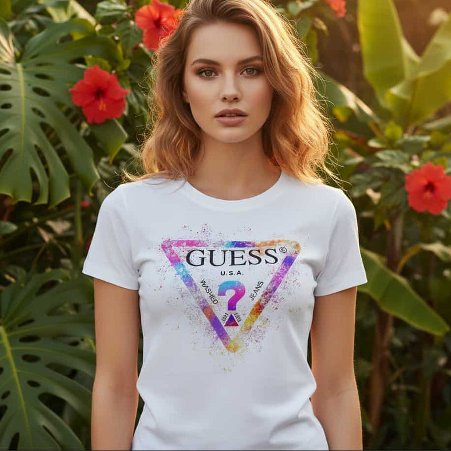 Тениска с принт GS2060 - FashionVibe