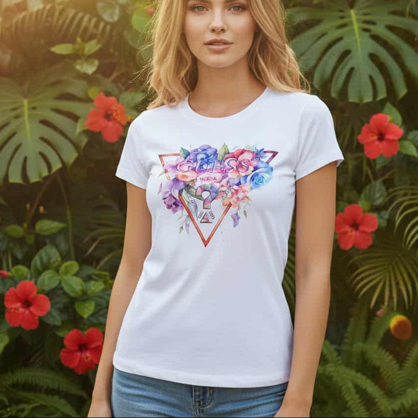 Тениска с принт GS2062 - FashionVibe