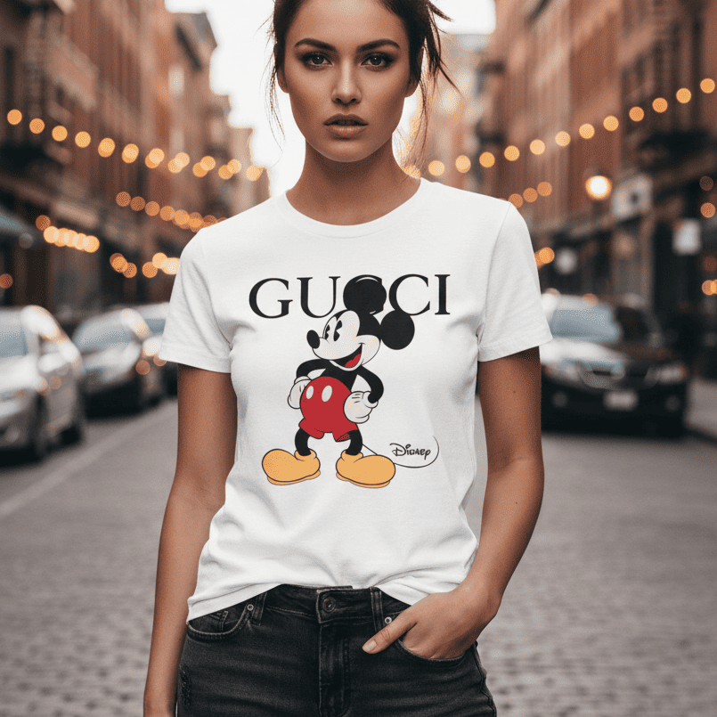 Тениска с принт - GG10