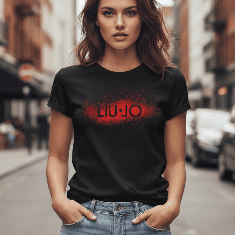 Тениска с принт - LJ3113