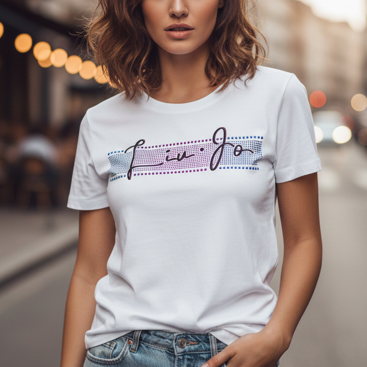 Тениска с принт - LJ3111