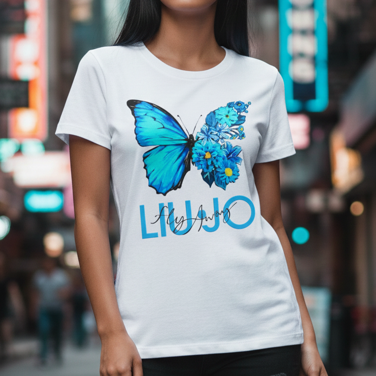 Тениска с принт - LJ3112