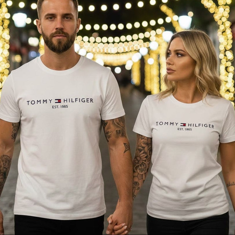 Тениски за двойки с принт 39 - FashionVibe