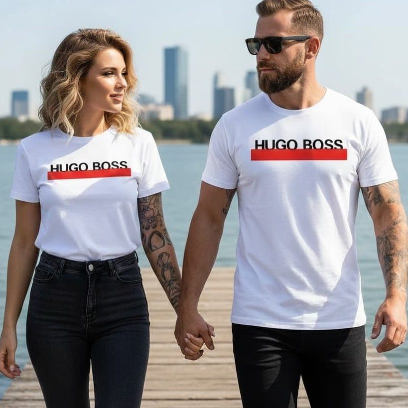 Тениски за двойки с принт 44 - FashionVibe