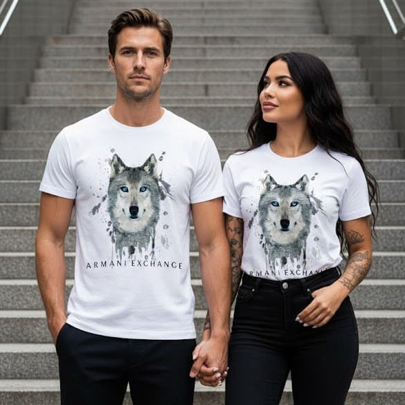 Тениски за двойки с принт 52 - FashionVibe