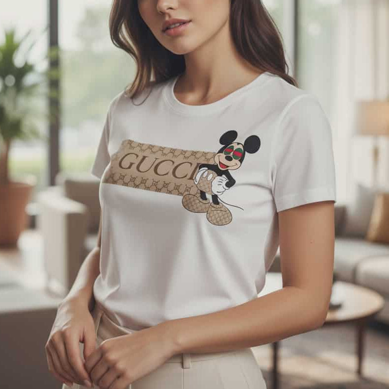 Тениска с принт GG05 - FashionVibe