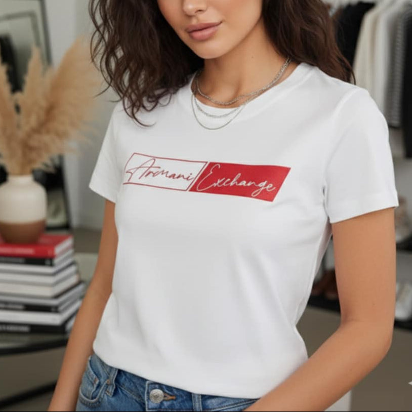 Тениска с велурен принт AR24