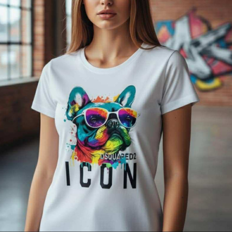 Тениска с принт DSQ51