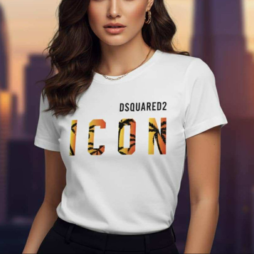 Тениска с принт DSQ54