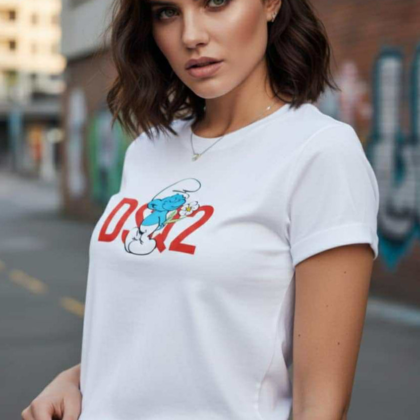 Тениска с принт DSQ57