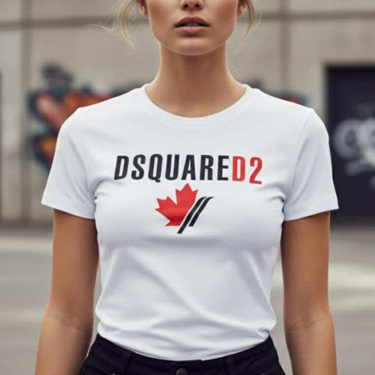 Тениска с принт DSQ61