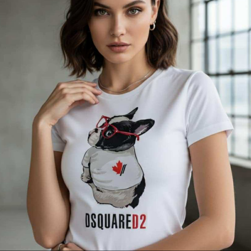 Тениска с принт DSQ70