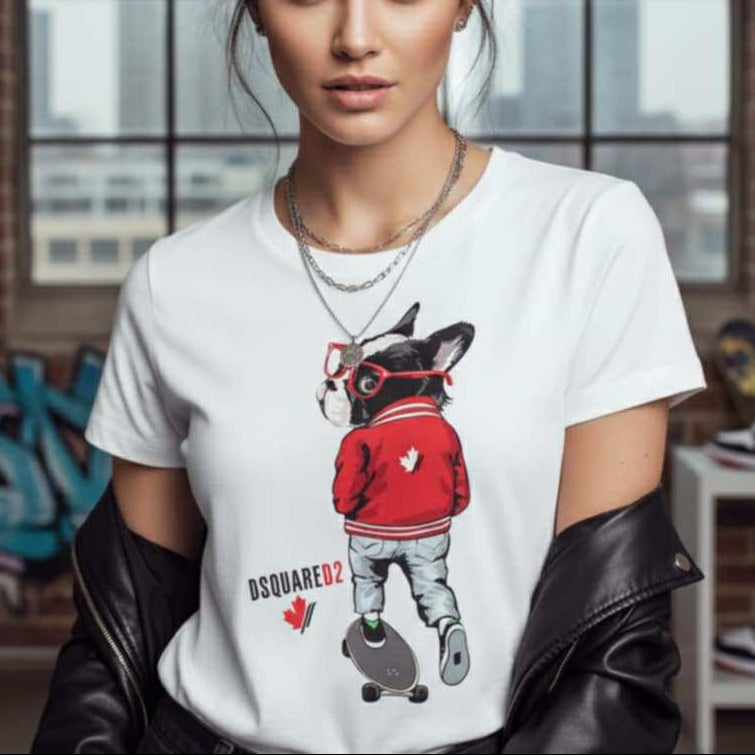 Тениска с принт DSQ71