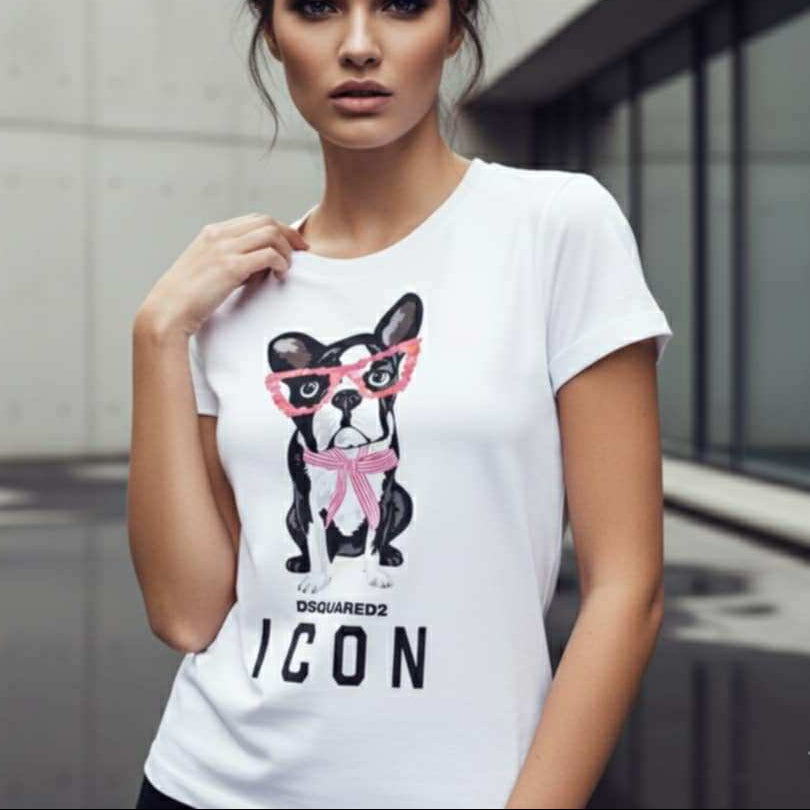 Тениска с принт DSQ72