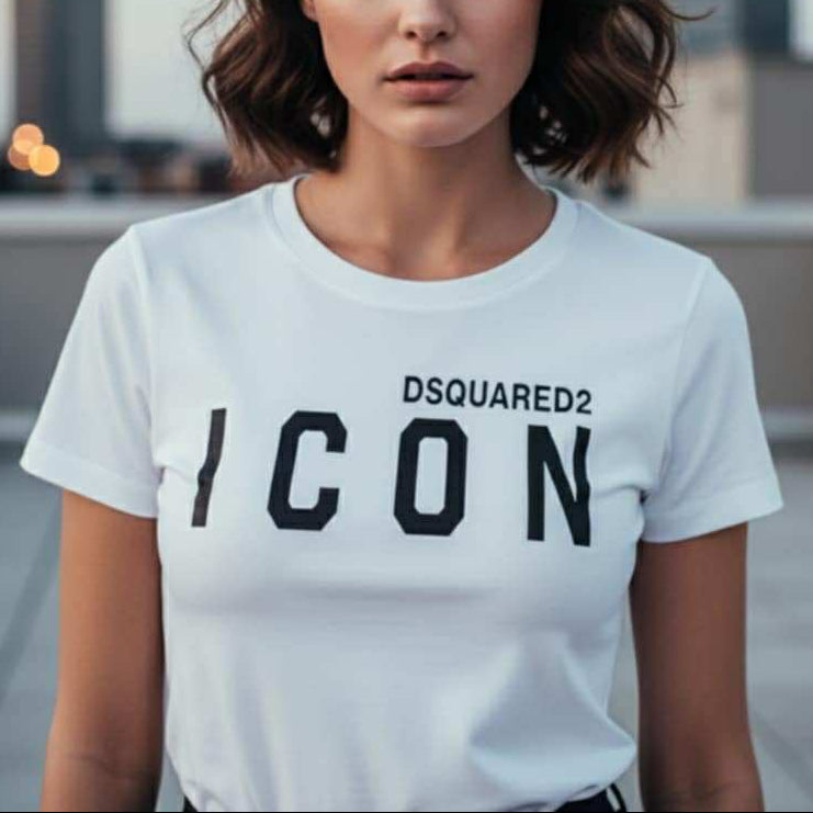 Тениска с принт DSQ73