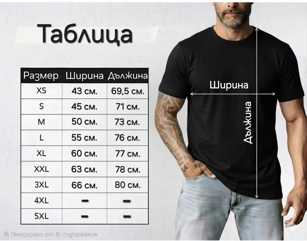 Мъжка тениска Black on Black 100