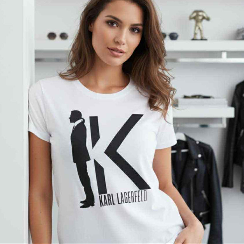 Тениска с принт KL17 - FashionVibe