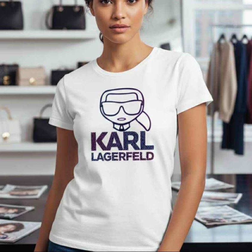 Тениска с принт KL19 - FashionVibe