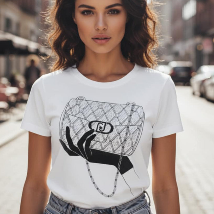 Тениска с принт LJ3005 - FashionVibe