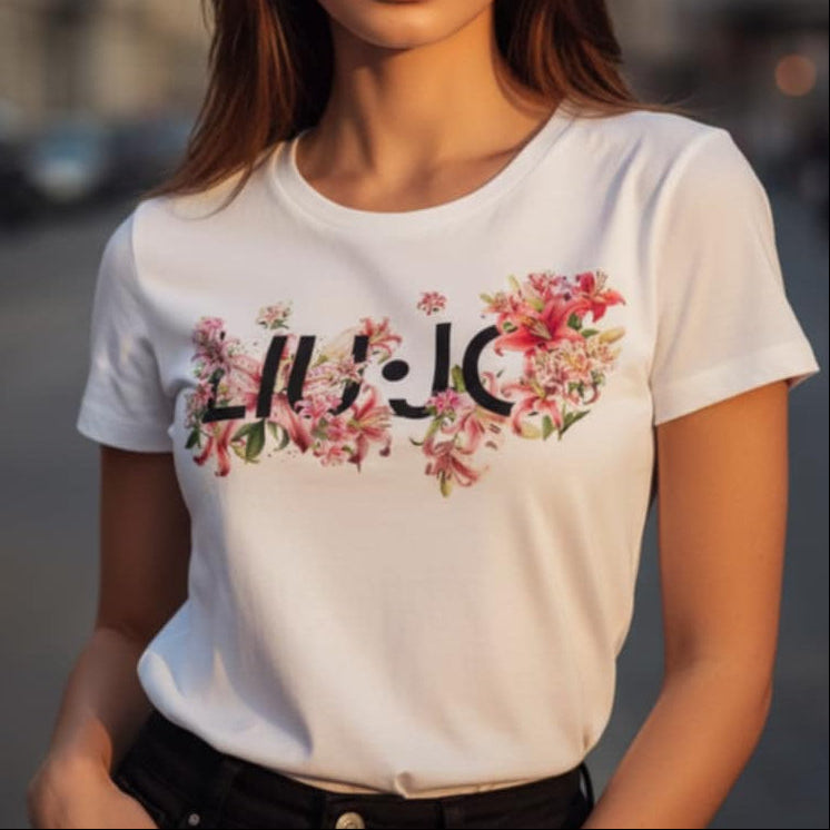 Тениска с принт LJ3022 - FashionVibe