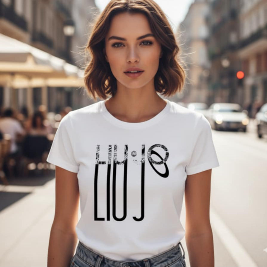 Тениска с принт LJ3053 - FashionVibe