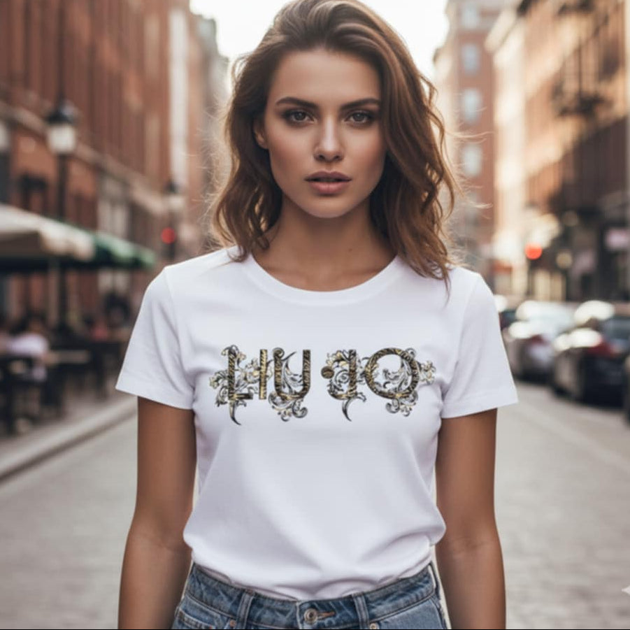 Тениска с принт LJ3084 - FashionVibe