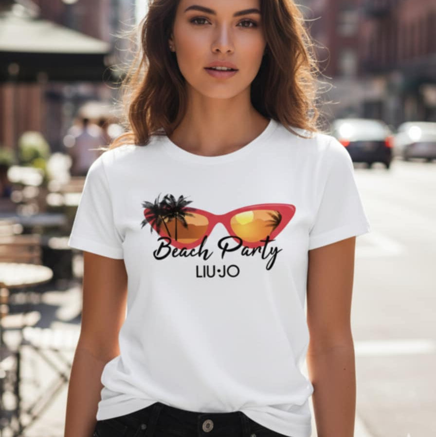 Тениска с принт LJ3094 - FashionVibe