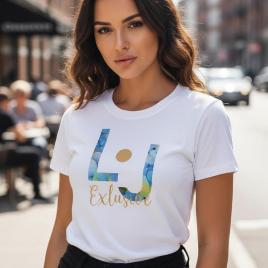 Тениска с принт LJ3098 - FashionVibe