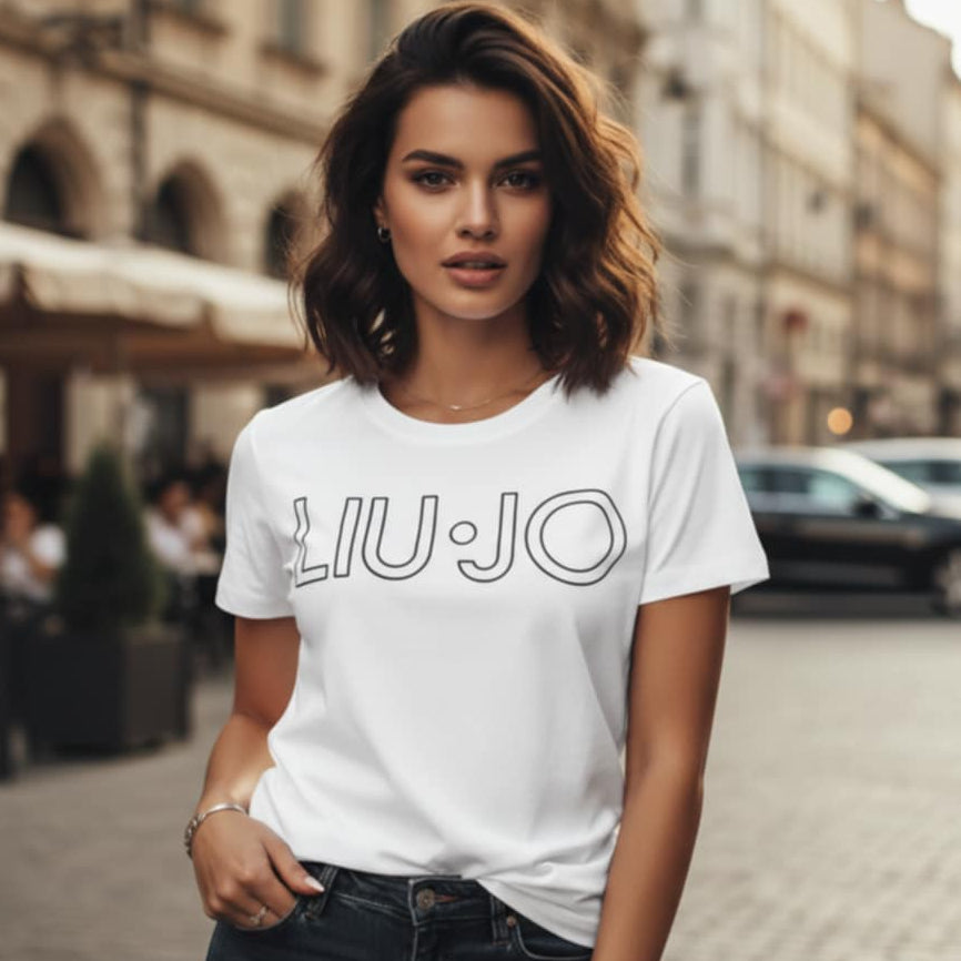 Тениска с принт LJ3106 - FashionVibe