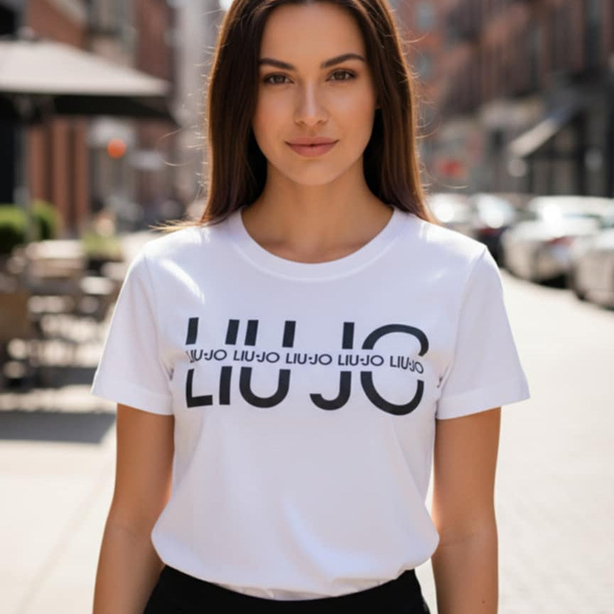 Тениска с принт LJ3109 - FashionVibe